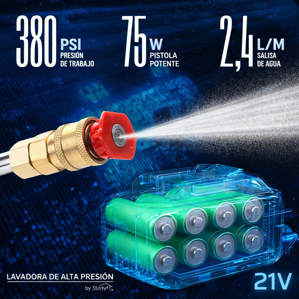 🔫 PISTOLA DE ALTA PRESIÓN PORTATIL PROFESIONAL + DOBLE BATERIA - 60% DE DESCUENTO ¡SOLO HOY! 🔥