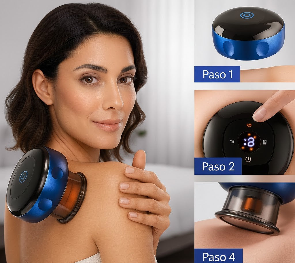 💆♀️MASAJEADOR DE VENTOSA ELÉCTRICA 4 EN 1 -60% DE DESCUENTO !SOLO HOY!🔥