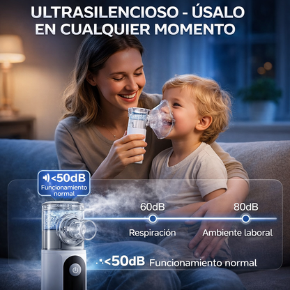 💨 NebulaGo - Nebulizador Portátil Recarecable + Cargador + Timer - REBAJAS 2026 🔥