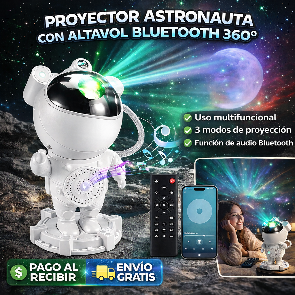 🧑‍🚀 PROYECTOR ASTRONAUTA CON ALTOVOL BLUETOOTH 360° - REBAJAS 2026 🔥
