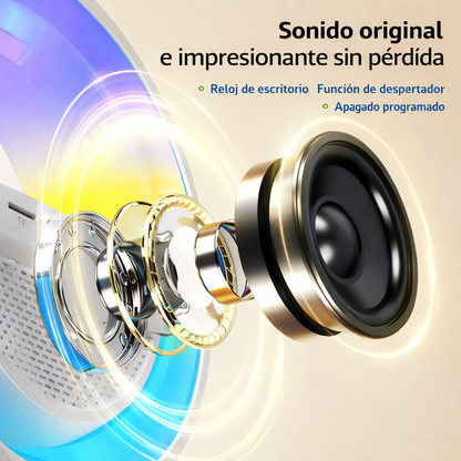 🔊 ALTOVOZ BLUETOOTH G - CARGADOR INALÁMBRICO + LÁMPARA LED + RELOJ DESPERTADOR - REBAJAS 2026 🔥