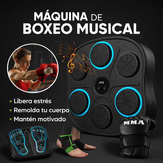 🥊 MÁQUINA DE BOXEO MUSICAL + GUANTES DE BOXEO 3.0 + TOBILLERA DE COMPRESIÓN + MASAJEADOR DE PIES -60% DE DESCUENO ¡SOLO HOY! 🔥