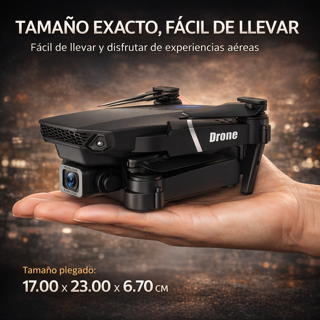 🚁DRON CON DOBLE CÁMARA 4K INTELIGENTE + MALETÍN GRATIS -60% DE DESCUENTO ¡SOLO HOY! 🔥