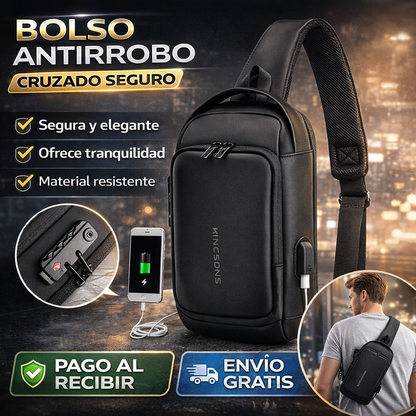 🔒 BOLSO ANTIRROBO CRUZADO SEGURO - REBAJAS 2026🔥