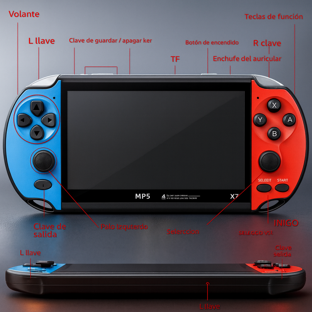 🎮 CONSOLA DE MULTIJUEGOS PORTÁTIL RETRO -60% DE DESCUENTO !SOLO HOY!  🔥