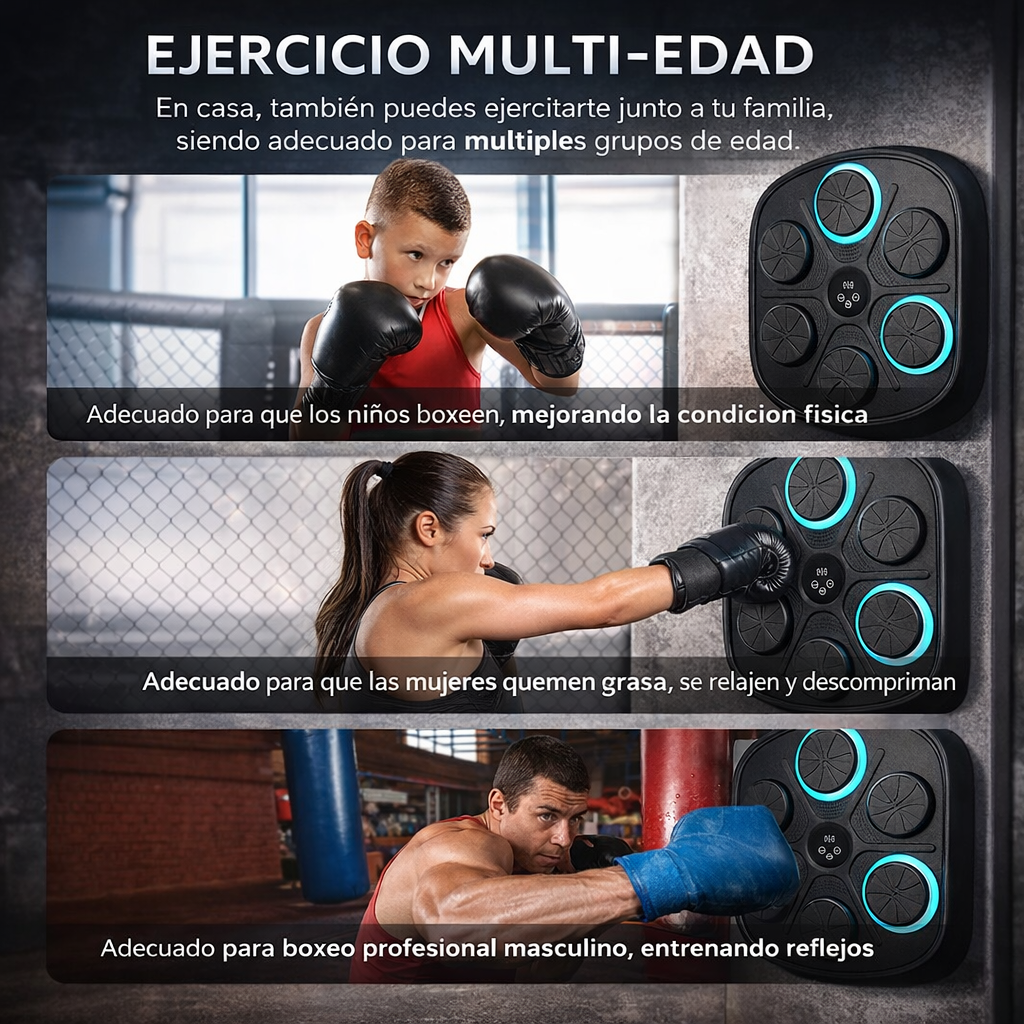 🥊 MÁQUINA DE BOXEO MUSICAL + GUANTES DE BOXEO 3.0 + TOBILLERA DE COMPRESIÓN + MASAJEADOR DE PIES -60% DE DESCUENO ¡SOLO HOY! 🔥
