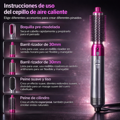 💁‍♀️ CEPILLO DE AIRE CALIENTE MULTIFUNCIÓN  5 EN 1 - REBAJAS 2026🔥