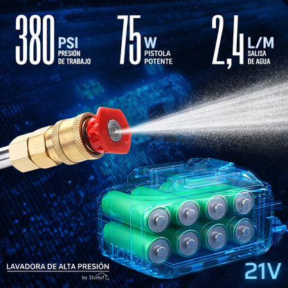 🔫 PISTOLA DE ALTA PRESIÓN PORTATIL PROFESIONAL + DOBLE BATERIA - 60% DE DESCUENTO ¡SOLO HOY! 🔥