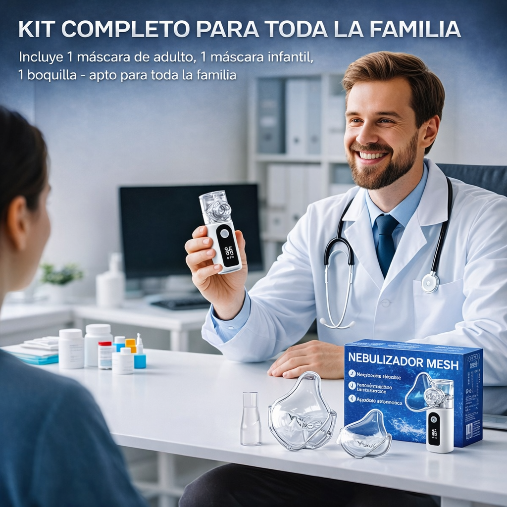 💨 NebulaGo - Nebulizador Portátil Recarecable + Cargador + Timer - REBAJAS 2026 🔥