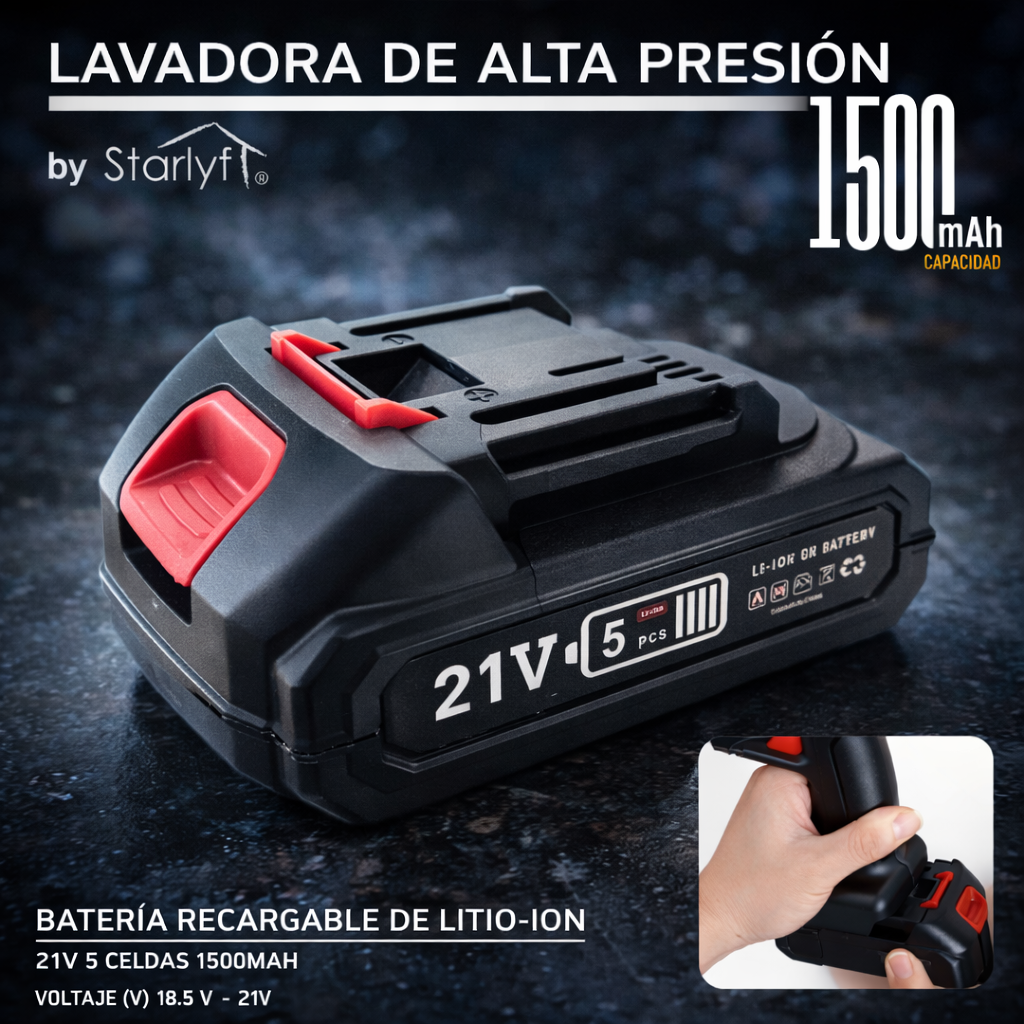🔫 PISTOLA DE ALTA PRESIÓN PORTATIL PROFESIONAL + DOBLE BATERIA - 60% DE DESCUENTO ¡SOLO HOY! 🔥