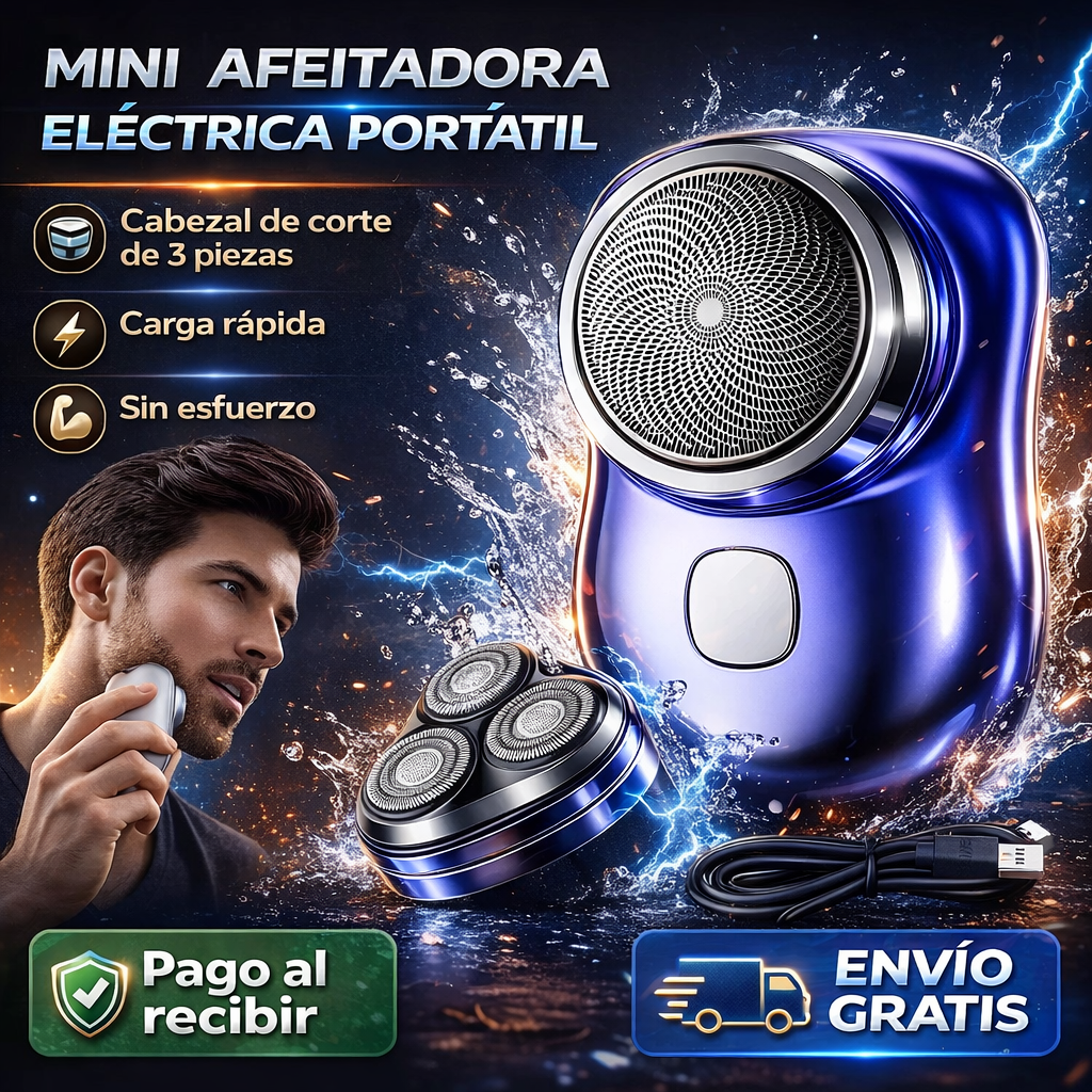 🪒 MINI AFEITADORA ELÉTRICA PORTÁTIL - REBAJAS 2026 🔥