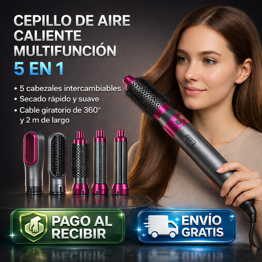 💁‍♀️ CEPILLO DE AIRE CALIENTE MULTIFUNCIÓN  5 EN 1 - REBAJAS 2026🔥